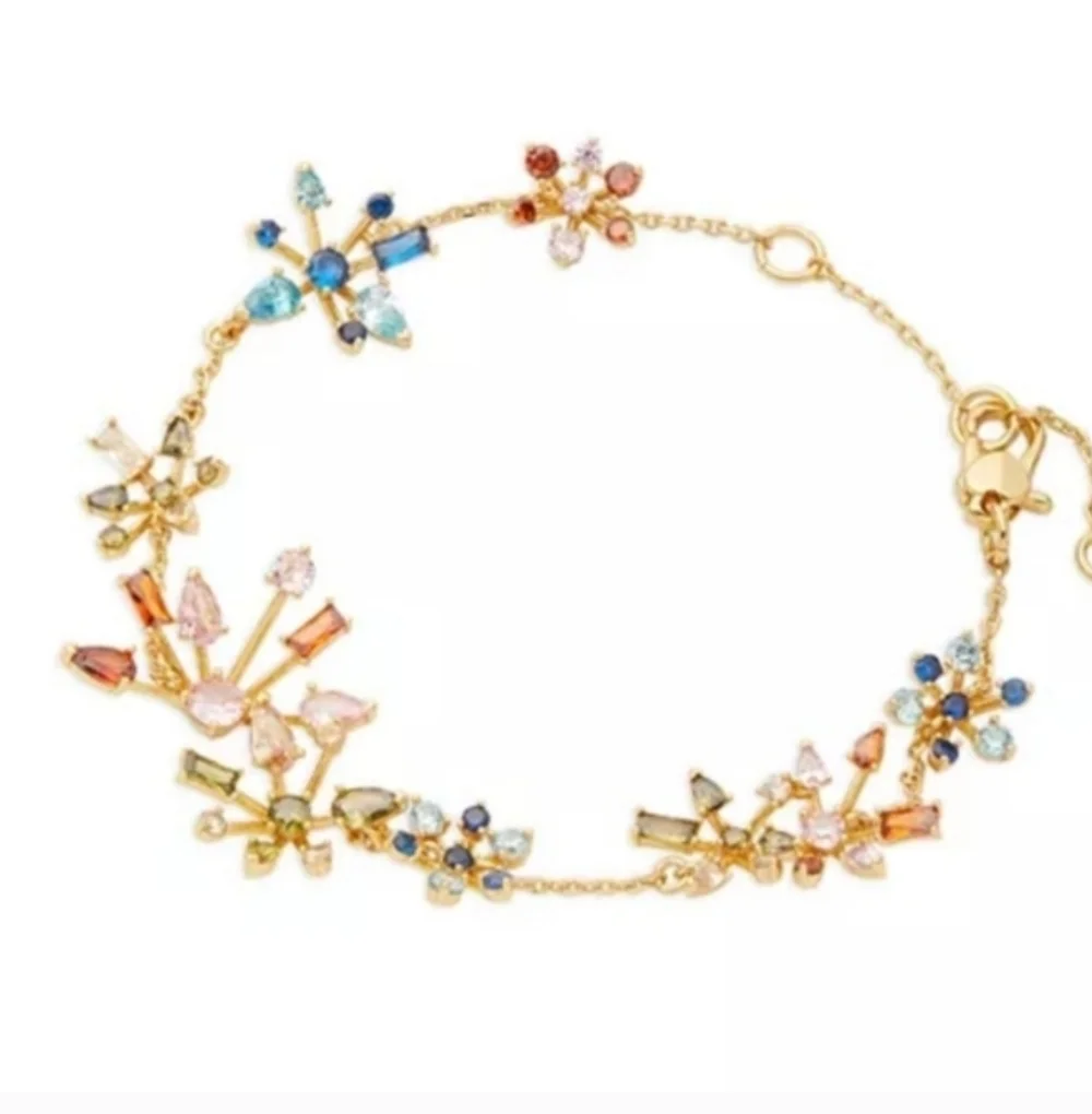 kate spade new york Mixed Cubic Zirconia Firework Flower Line Bracelet - Picture 1 of 7